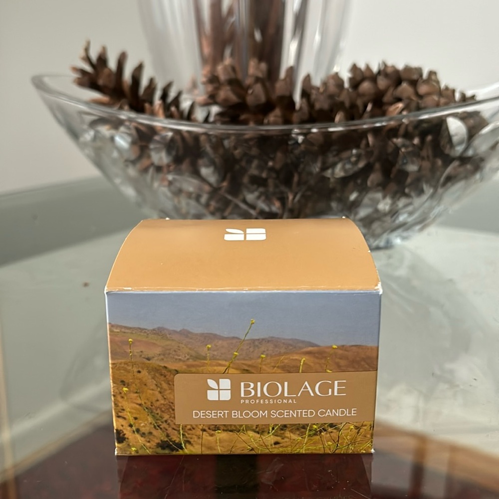 Biolage Desert Bloom Soy Candle 4oz NEW Soft Scent